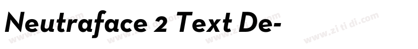 Neutraface 2 Text De字体转换